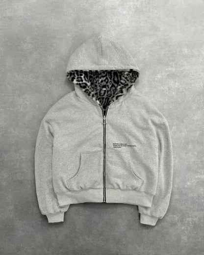 Leopard Print Luxe Zip Hoodie™