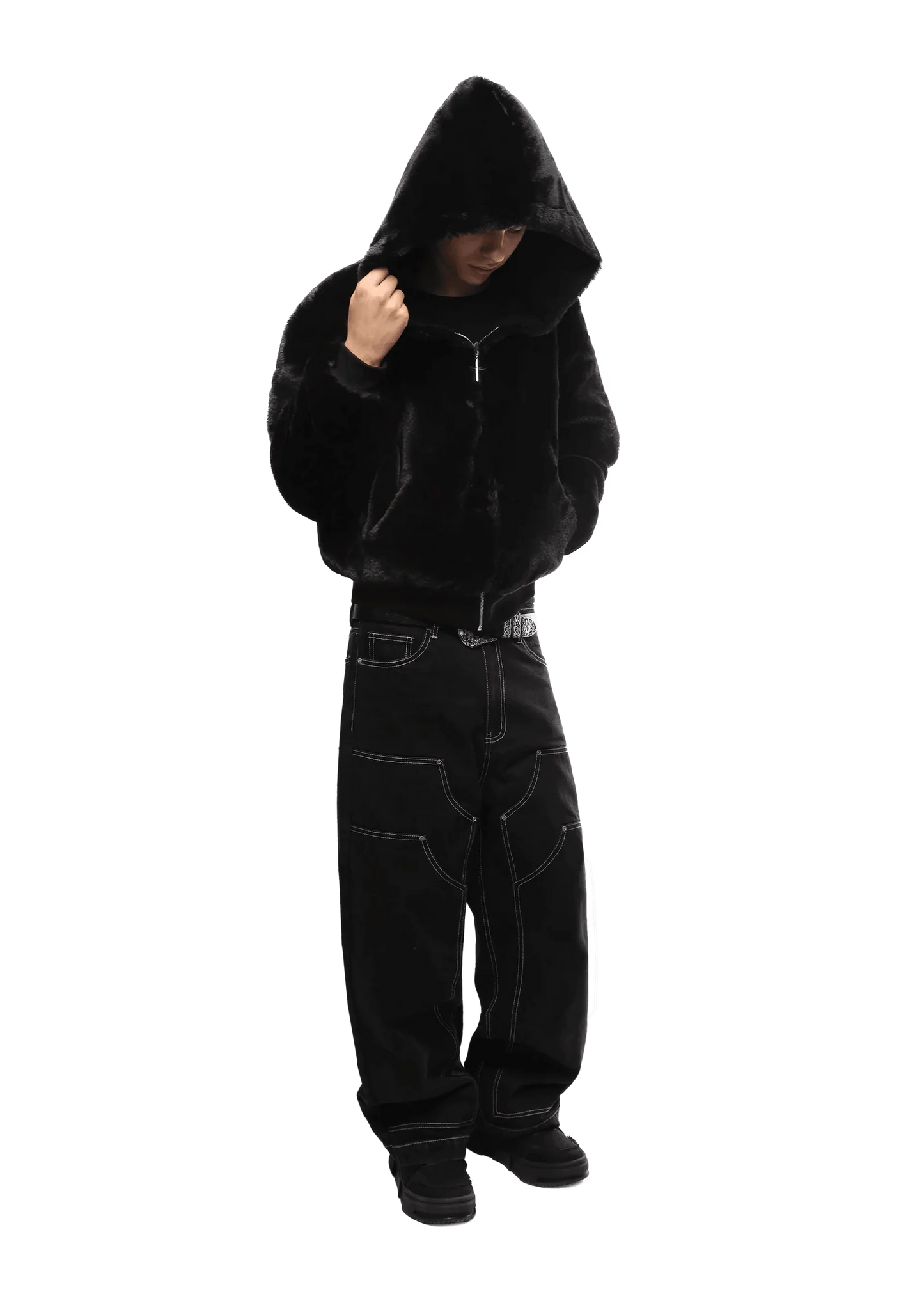 Black Luxe Zip Hoodie™
