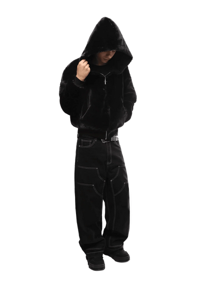 Black Luxe Zip Hoodie™