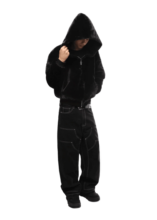 Black Luxe Zip Hoodie™