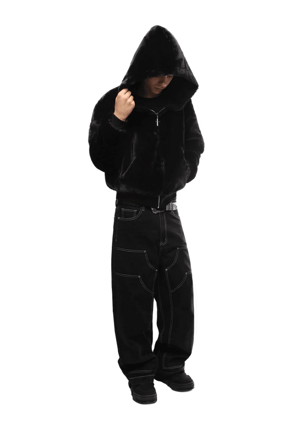 Black Luxe Zip Hoodie™