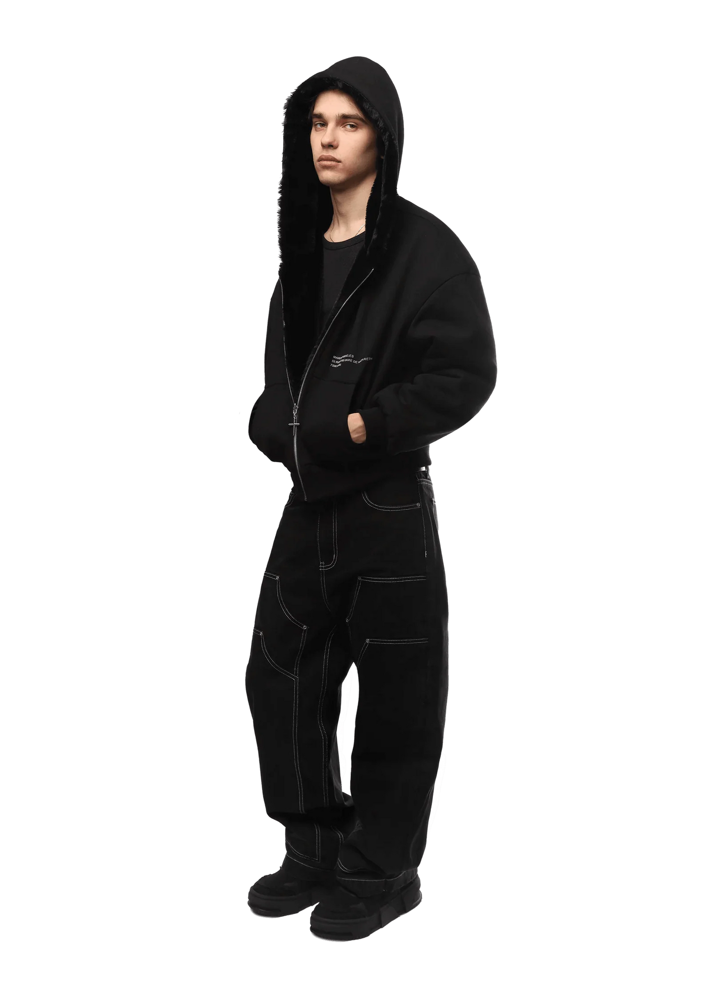 Black Luxe Zip Hoodie™