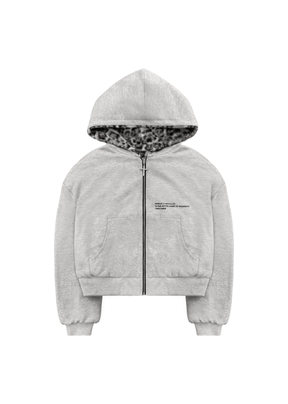 Leopard Print Luxe Zip Hoodie™