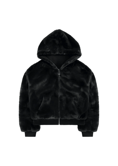 Black Luxe Zip Hoodie™