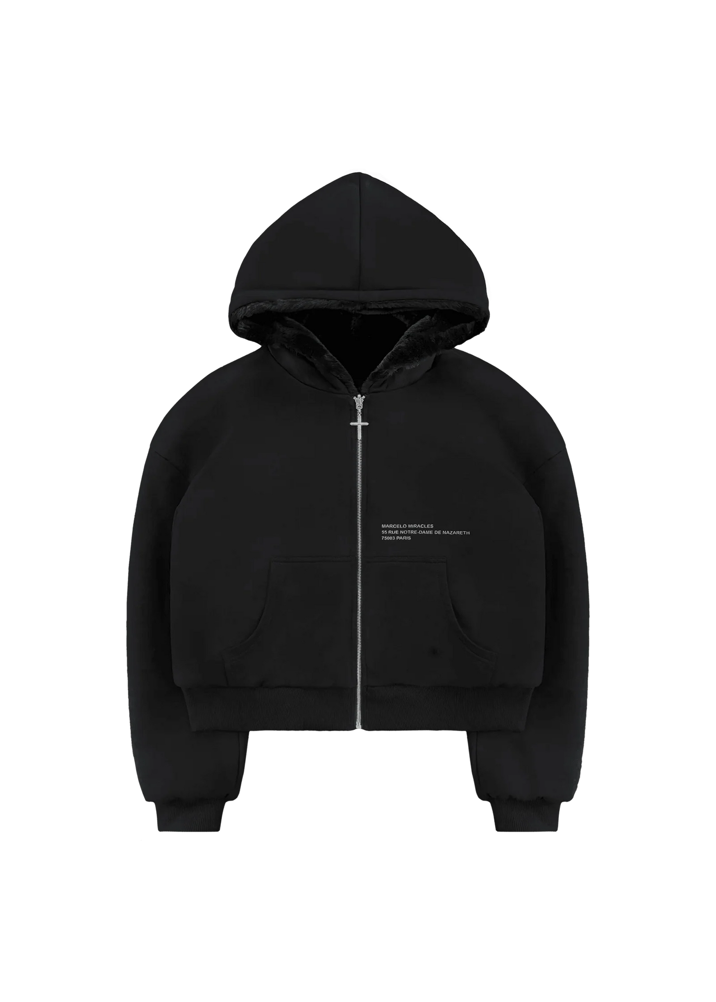 Black Luxe Zip Hoodie™