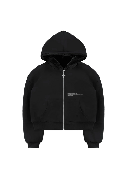Black Luxe Zip Hoodie™